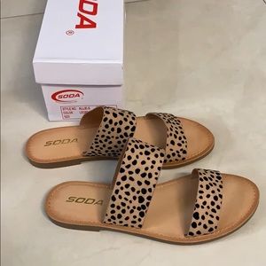 Brand new! leopard sandals